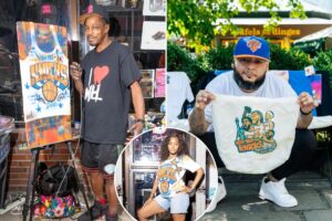 Exclusive | Meet the talented artists creating jaw-dropping Knicks merch and artwork in celebration of the team’s historic win: ‘Not like any other merch out there’