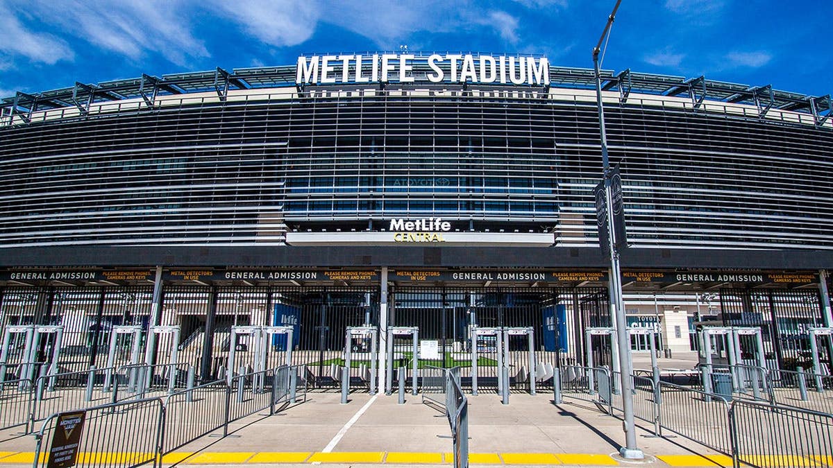 MetLife Stadium exterior in Eastern Rutherford New Jersey