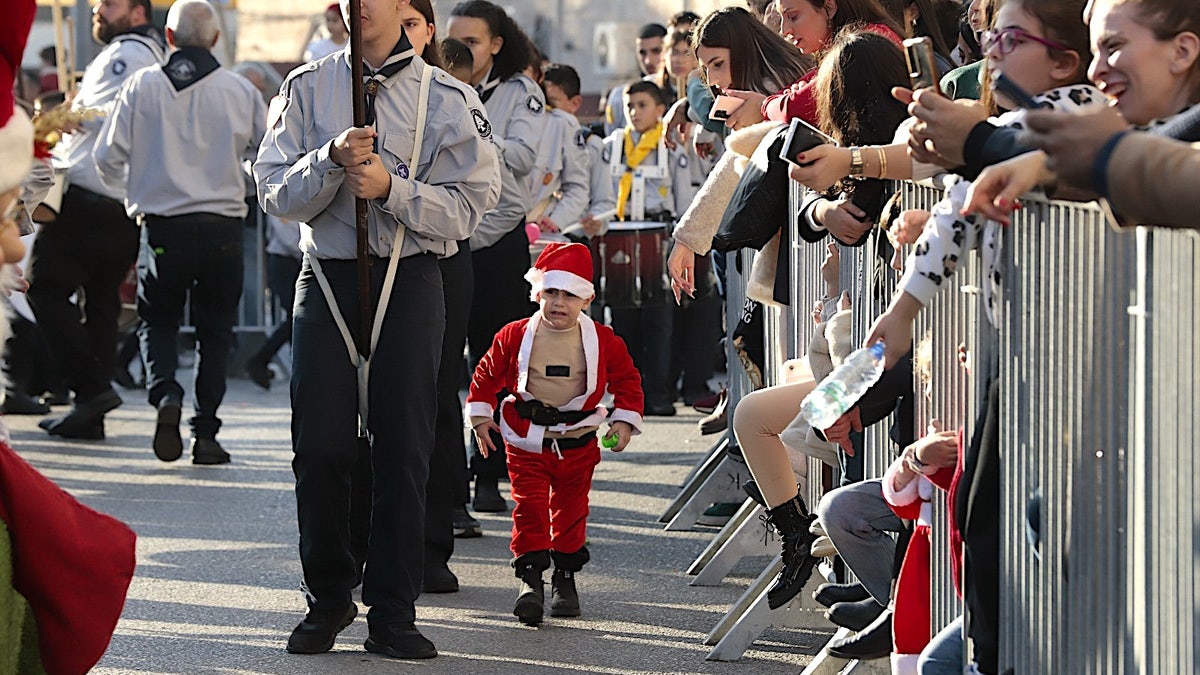 Christmas parade in Nazareth.