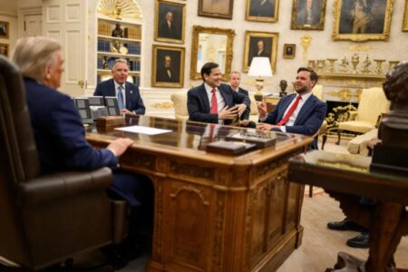 Trump jokingly reveals who he’ll blame if Iran deal goes sideways: ‘You better be careful’