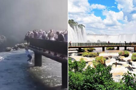 Clueless tourist jumps into rapid waters near 262-foot waterfall to retrieve dropped cell phone
