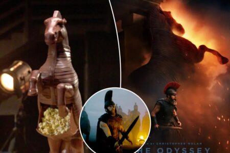 ‘The Odyssey’ popcorn buckets spark hilarious reactions online over bizarre shape: ‘Interesting, to say the least’ ‘The Odyssey’ popcorn buckets spark hilarious reactions online over bizarre shape: ‘Interesting, to say the least’