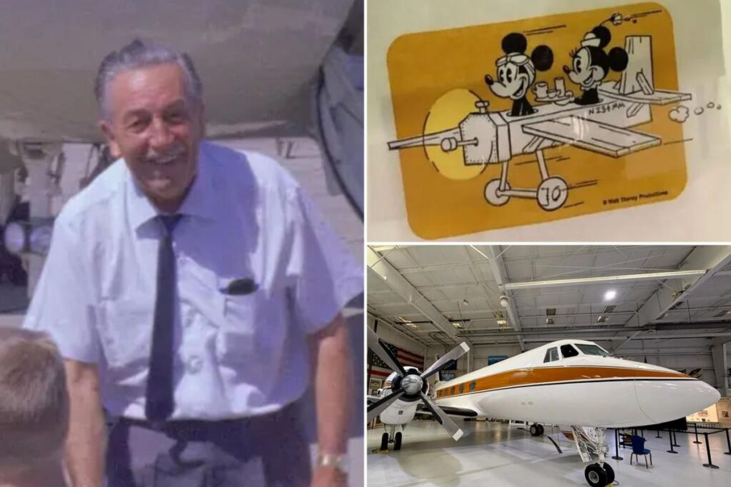 Walt Disney’s ‘Mickey Mouse One’ private jet restored after being left to rot for decades