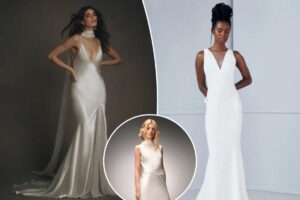 Less is more: Minimalist gowns that channel the ’90s are on trend