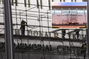 Trump’s name removal from Kennedy Center pushed to Saturday due to thunderstorms Trump’s name removal from Kennedy Center pushed to Saturday due to thunderstorms