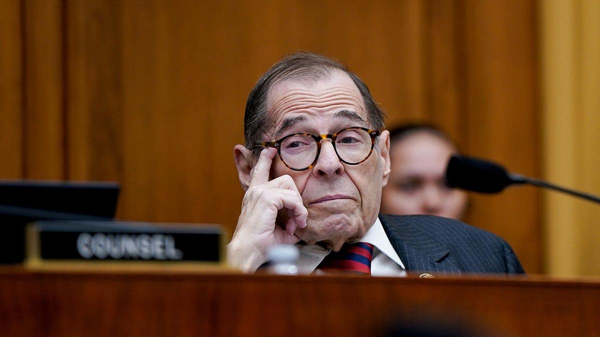 Rep. Jerry Nadler speaking during a House Judiciary Committee hearing in Washington, D.C.