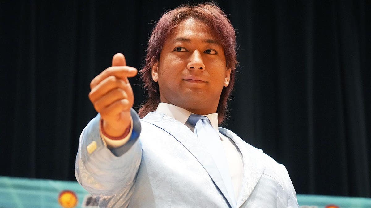 Shota Umino looking on during a press conference in Tokyo, Japan.