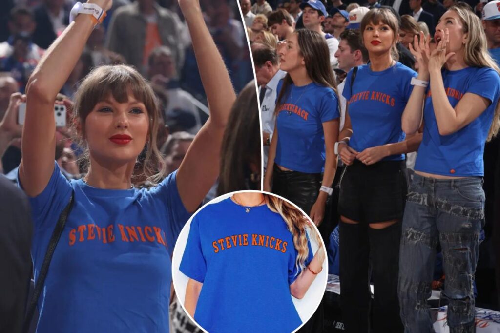Taylor Swift rocks iconic ‘Stevie Knicks’ shirt to Game 4—Get yours for 