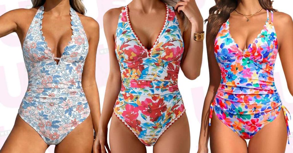 We’re Swapping Boring Black Swimsuits for These Colorful (And Slimming) One-Pieces — From We’re Swapping Boring Black Swimsuits for These Colorful (And Slimming) One-Pieces — From