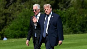 Trump lands in France with Iran deal momentum, trade fights looming at high-stakes G7