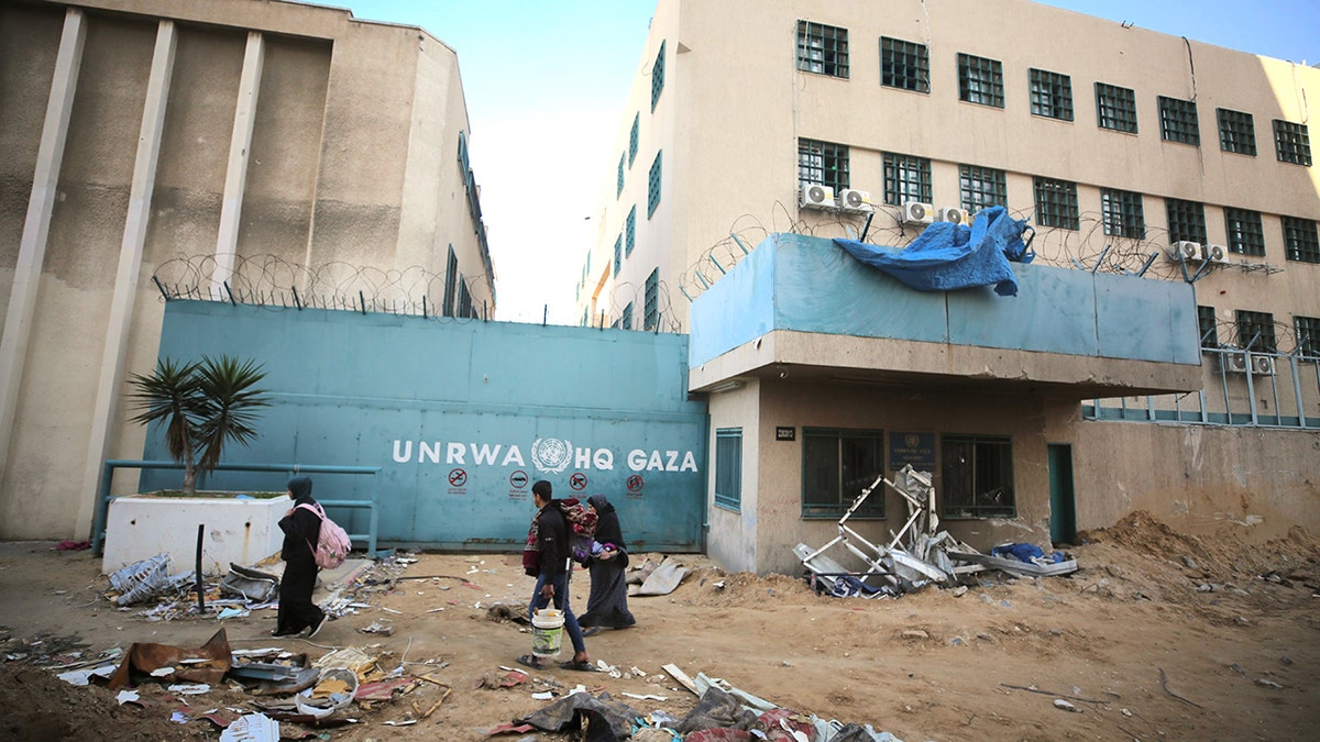 UNRWA headquarters building in Gaza City
