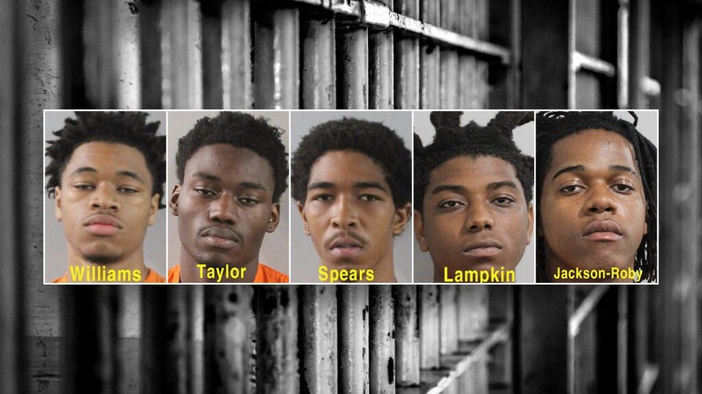 Five charged after jumping out of pickup truck to allegedly rob a man at gunpoint — for vape pen: police Five charged after jumping out of pickup truck to allegedly rob a man at gunpoint — for vape pen: police