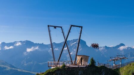 You can soar over the Swiss Alps on a giant swing this summer