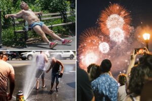 How hot, muggy weather may steal thunder of America’s biggest-ever 4th of July fireworks displays How hot, muggy weather may steal thunder of America’s biggest-ever 4th of July fireworks displays