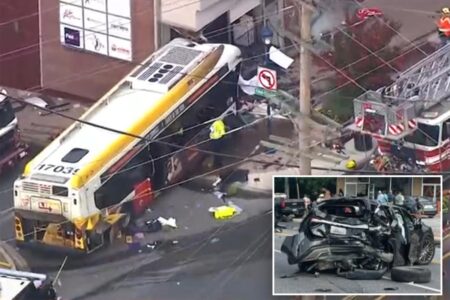 Over 30 people injured after Maryland bus crashes into multiple cars, building outside Baltimore