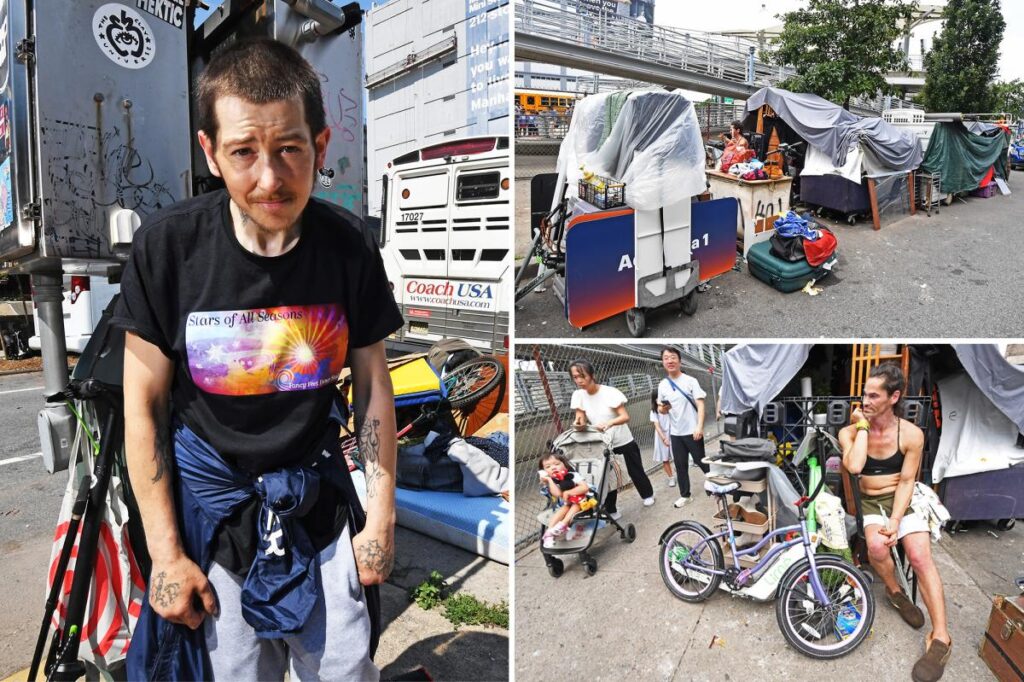 Exclusive | NYC refuses to tear down trash-filled encampments outside the Intrepid — earning Mamdani rave reviews from homeless