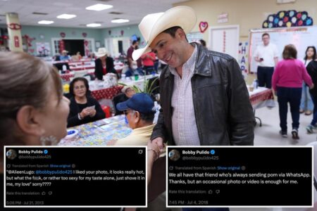 Texas Dem House hopeful creeped on women in Spanish-language social media posts: ‘I want a photo of your tit’ Texas Dem House hopeful creeped on women in Spanish-language social media posts: ‘I want a photo of your tit’