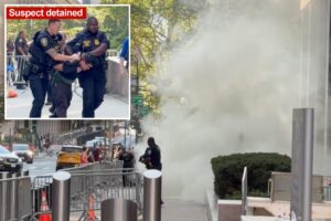 Terrorism task force probes armed loon who set off ‘incendiary device’ outside NYC fed HQ Terrorism task force probes armed loon who set off ‘incendiary device’ outside NYC fed HQ