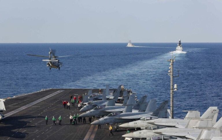One crew member missing after US Navy helicopter makes emergency landing in Arabian Sea One crew member missing after US Navy helicopter makes emergency landing in Arabian Sea