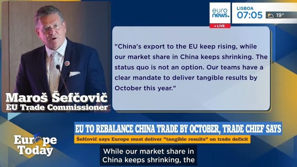 EU Trade Commissioner on China: “Status quo is not an option”