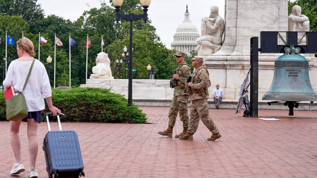DC settles with left-wing protester who tailed National Guard while playing Darth Vader theme song DC settles with left-wing protester who tailed National Guard while playing Darth Vader theme song