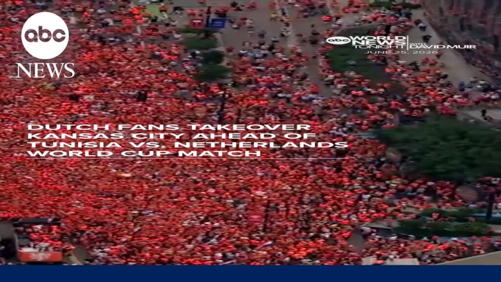 Dutch fans takeover Kansas City ahead of Tunisia vs. Netherlands World Cup match