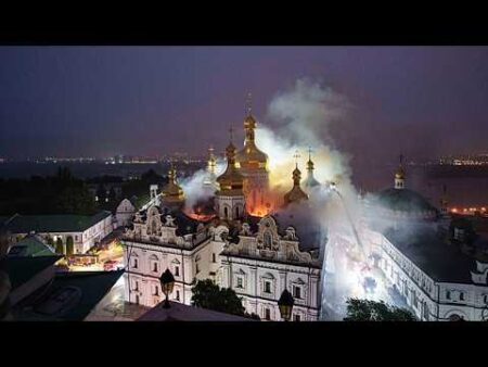 AI images falsely claim Kyiv monastery strike was staged