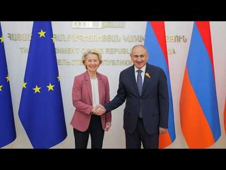 Von der Leyen unveils major EU support initiatives in strategic trip to Armenia