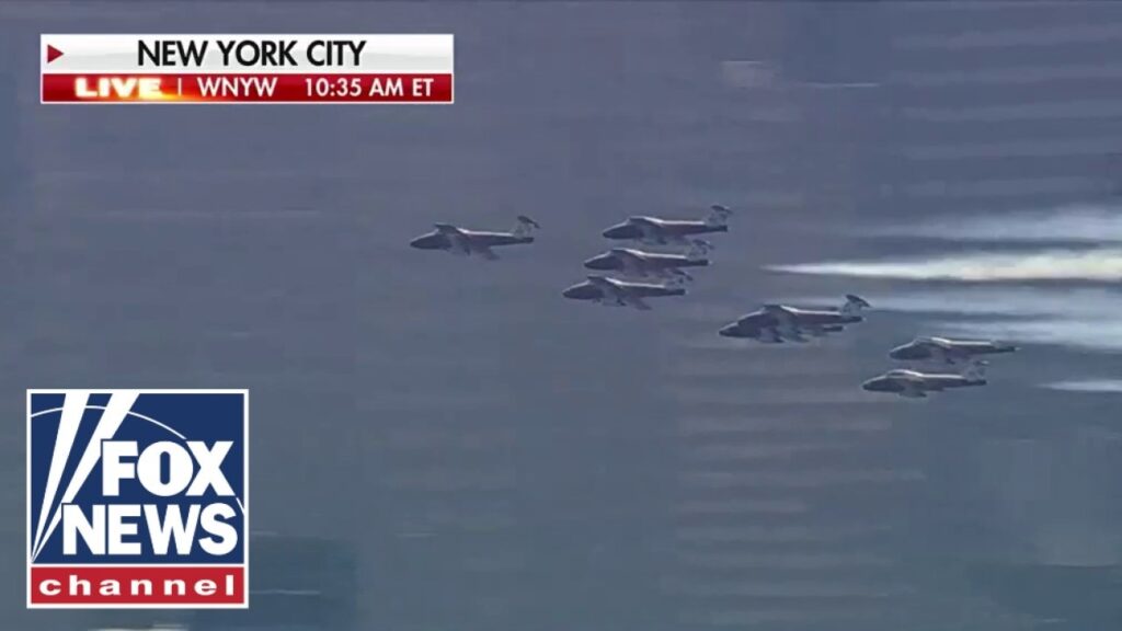 WATCH: Military conducts flyover above Parade of Sail