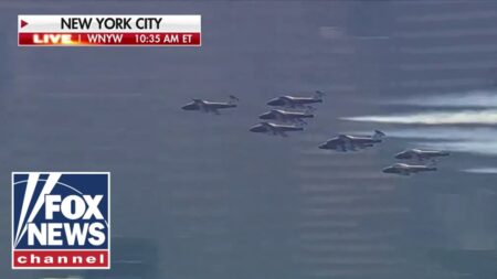 WATCH: Military conducts flyover above Parade of Sail