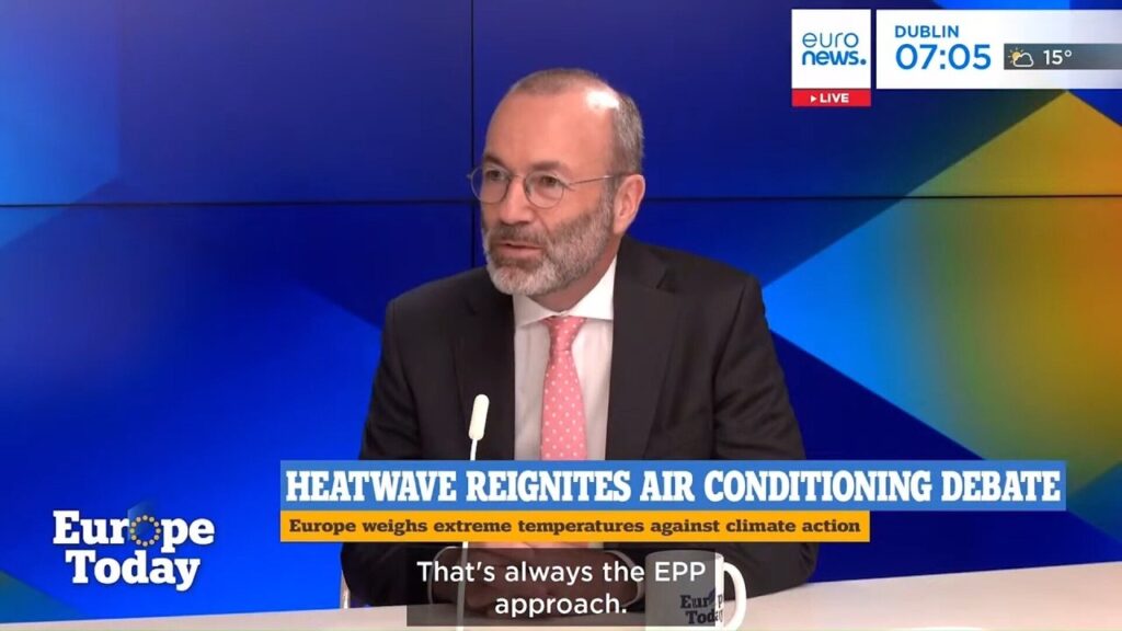 EPP leader: Air conditioning “needed” to face heatwaves in Europe