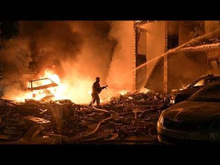 Zelenskyy urges ‘strong decisions’ at NATO summit after latest Russian attack on Kyiv