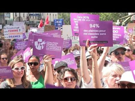 Thousands of protesters march throughout France to demand new law against sexual violence