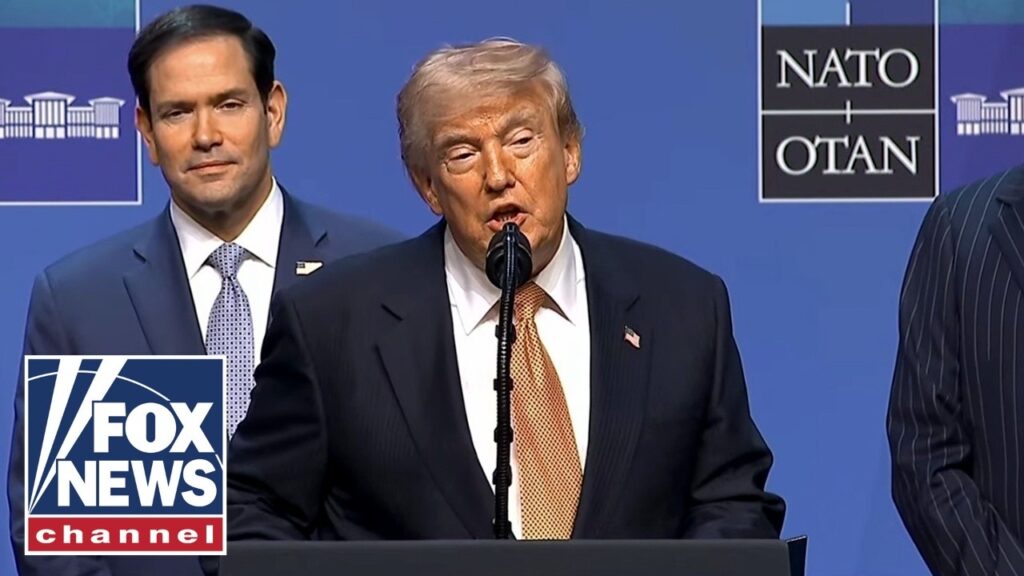 Trump holds presser from NATO summit as Iran conflict reignites