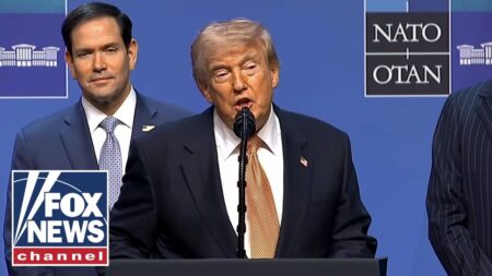 Trump holds presser from NATO summit as Iran conflict reignites