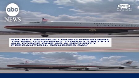 Secret Service urged President Trump to depart Turkey on old AF1, sources say