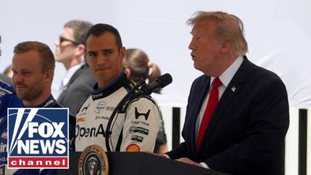 Trump takes center stage at Freedom 250 Grand Prix showcase