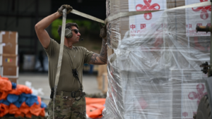 US troops unload China’s only known aid flight to earthquake-ravaged Venezuela as Americans surge relief US troops unload China’s only known aid flight to earthquake-ravaged Venezuela as Americans surge relief