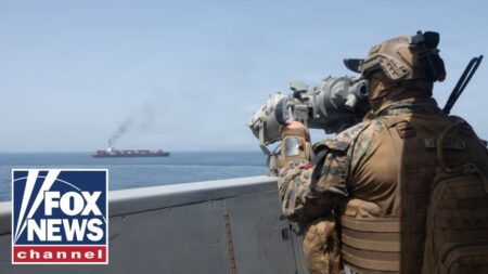 US shoots HELLFIRE MISSILES at ship trying to breach Iran blockade