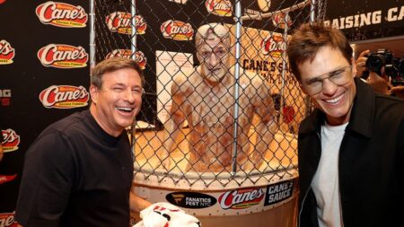 Raising Cane’s owner Todd Graves on how viral Tom Brady-Rob Gronkowski dunk tank came to be at Fanatics Fest Raising Cane’s owner Todd Graves on how viral Tom Brady-Rob Gronkowski dunk tank came to be at Fanatics Fest