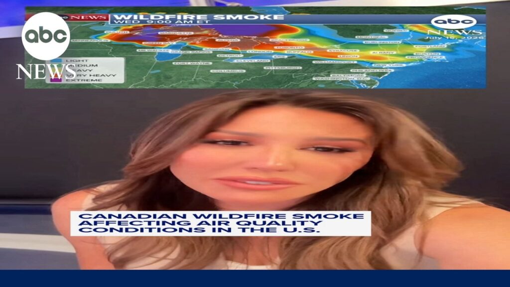 Canadian wildfire smoke affecting air quality conditions in U.S.