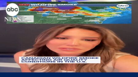 Canadian wildfire smoke affecting air quality conditions in U.S. Canadian wildfire smoke affecting air quality conditions in U.S.
