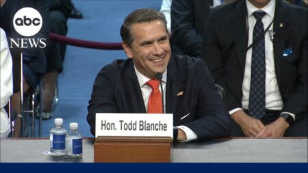 Todd Blanche questioned at attorney general confirmation hearing