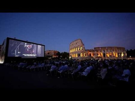 Rome organises open air film screenings to help residents cope with the ongoing heatwave Rome organises open air film screenings to help residents cope with the ongoing heatwave