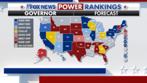 Fox News Power Rankings: The top races to watch as 36 states choose their next governor Fox News Power Rankings: The top races to watch as 36 states choose their next governor