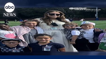 First graders surprise teacher on wedding day