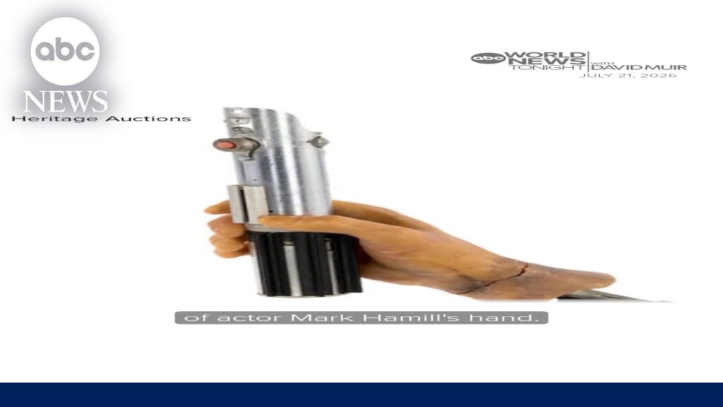 Luke Skywalker’s iconic ‘Star Wars’ lightsaber sells for .75 million