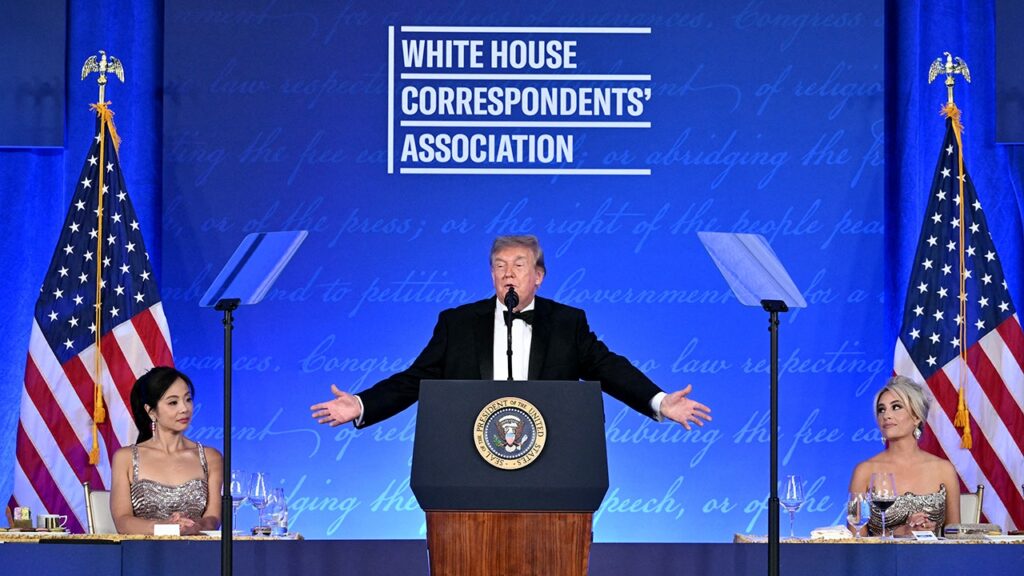 Trump spares no one at WHCA dinner, taking aim at Dems, press and his own Cabinet Trump spares no one at WHCA dinner, taking aim at Dems, press and his own Cabinet