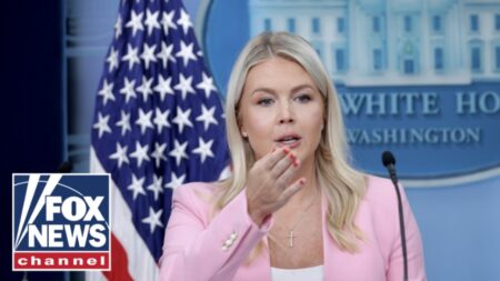 Karoline Leavitt holds White House press briefing