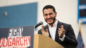 Far-left Senate hopeful explains ‘ogre on a pike’ remark after getting torched by his own party